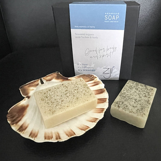 Seaweed Organic Skin Care Bar 2 stuks (inclusief gedecoreerde Sint Jacobsschelp)