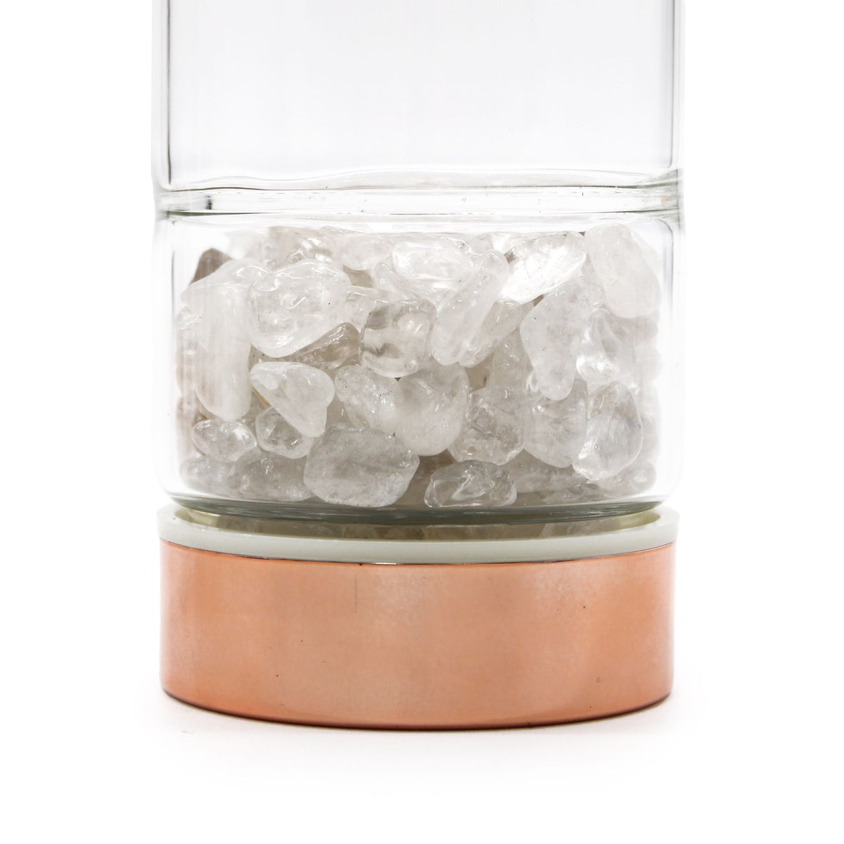 Glazen Thee Infuserfles met Natuursteen – Bergkristal
