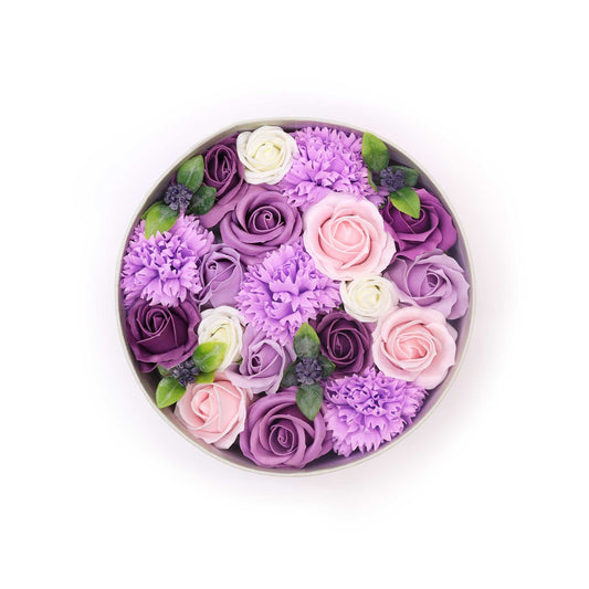 Lavender Rose & Carnation – Lavendelkleurige Zeepbloemen