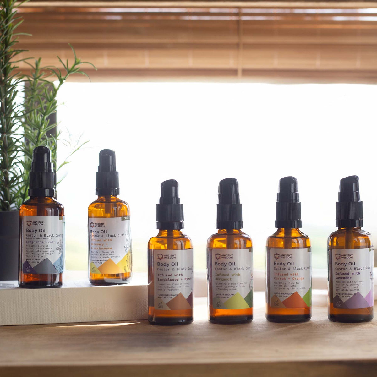 Biologische Lichaamsolie – Rozemarijn & Wierookhars – 50 ml