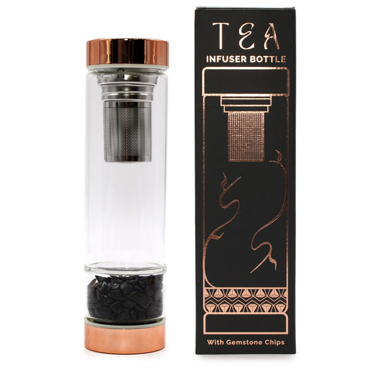 Glazen Thee Infuserfles met Natuursteen – Onyx