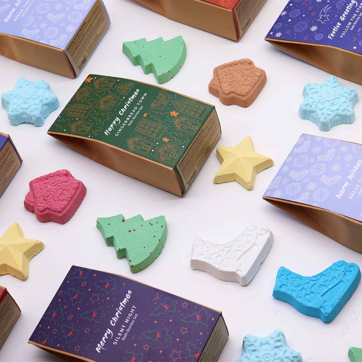 Follow the Star – Kerst Bruisballen Geschenkset 4 stuks