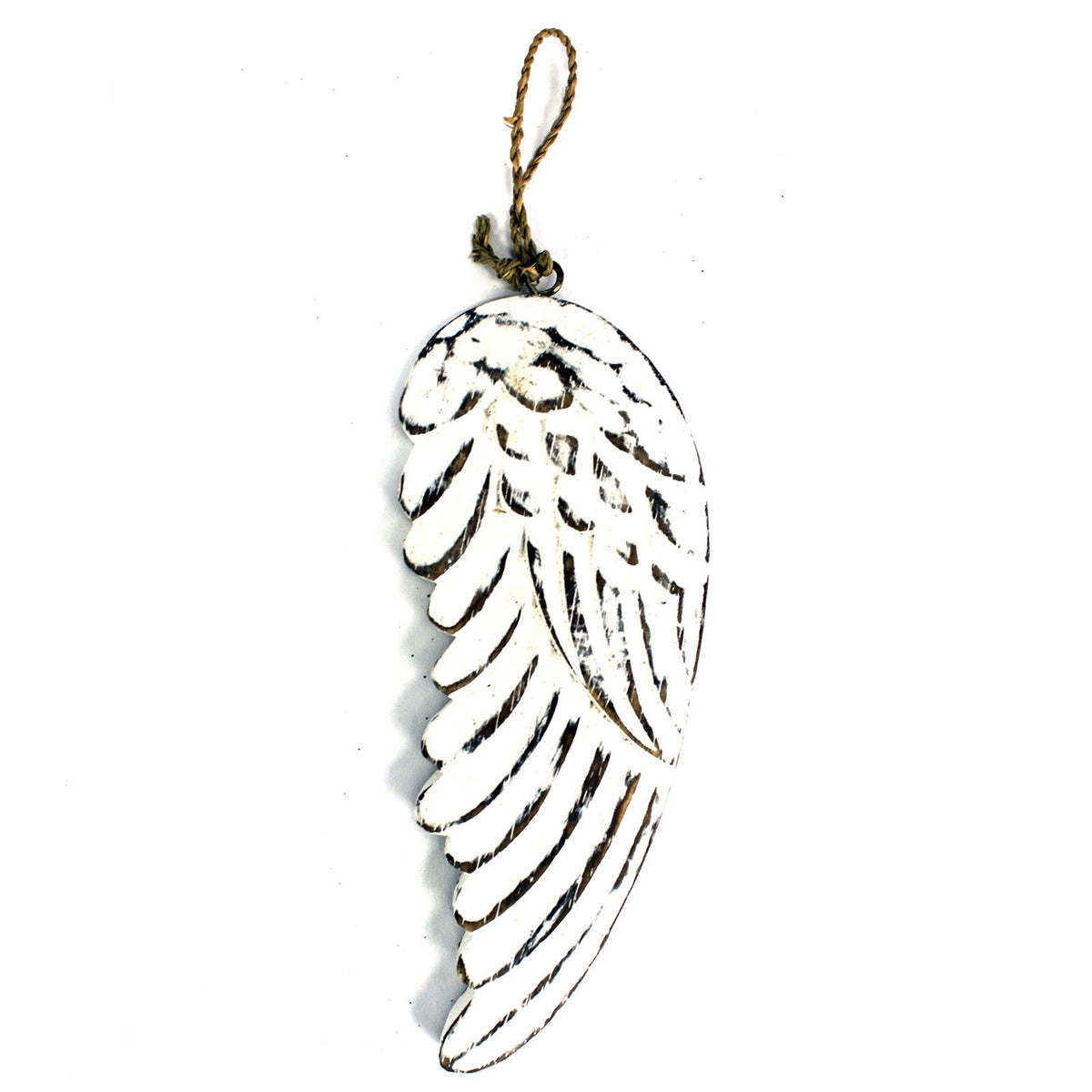 Houten Engelenvleugel Whitewash – 18 cm