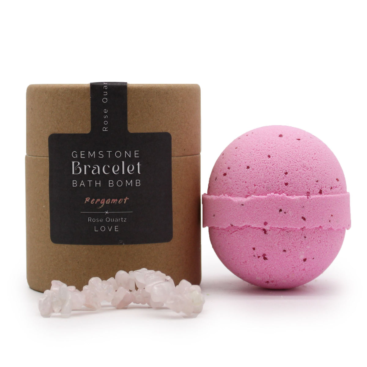 Bruisbal met Rozenkwarts Armband – Bergamot