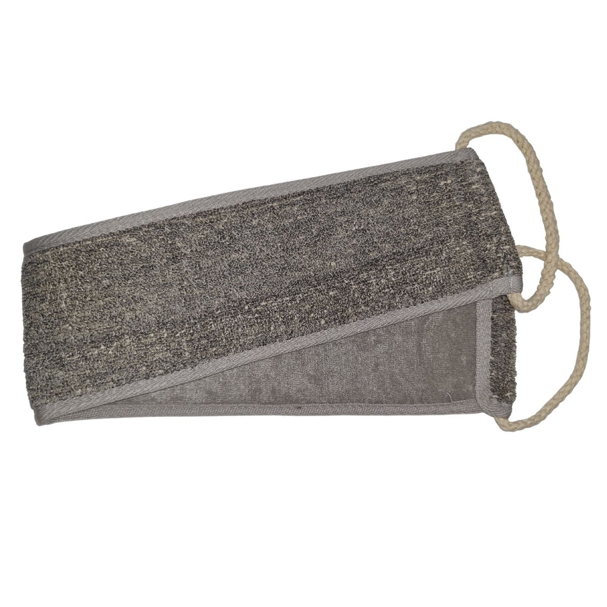 Bamboe & Linnen Rugscrubber – Antraciet