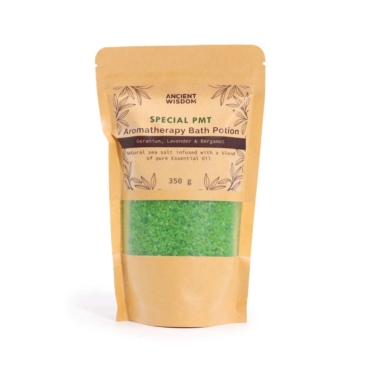 Aromatherapie Badzout PMT – Geranium, Lavendel & Bergamot 350 g