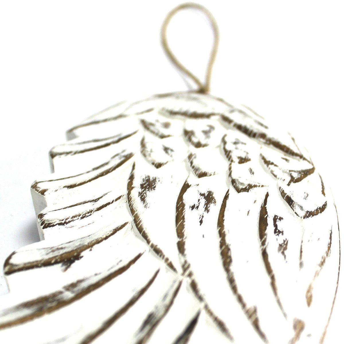 Houten Engelenvleugel Whitewash – 18 cm