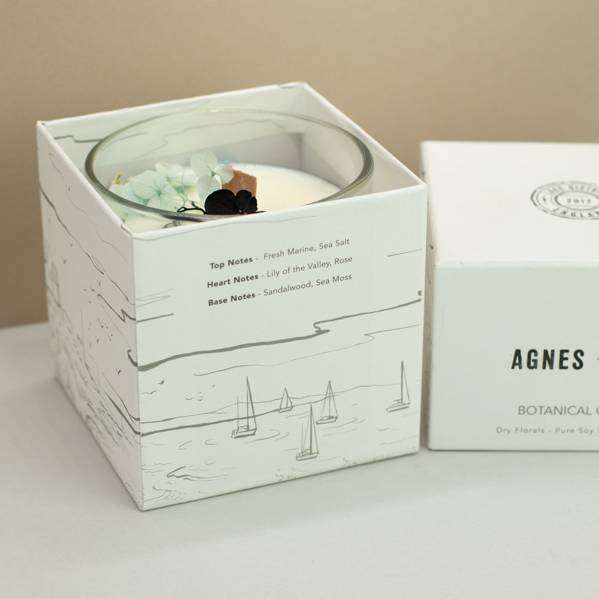 Agnes + Cat Botanische Sojakaars – Sea Salt & Moss