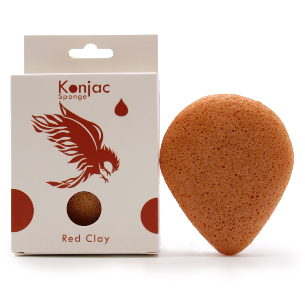 Konjac Gezichtsspons met Rode Klei