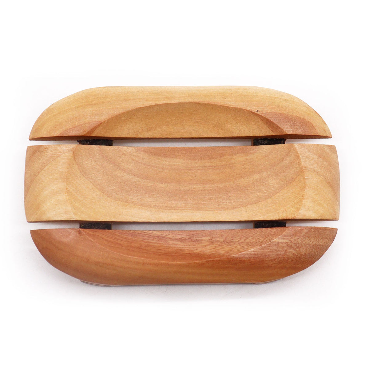 Houten Zeephouder met Ovale Uitsparing – Naseberry Hout