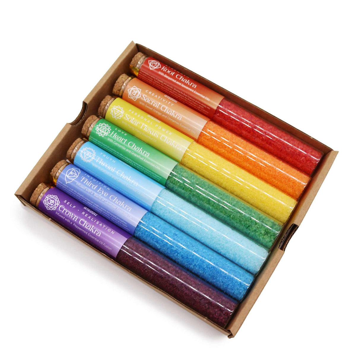 Chakra Badzout Geschenkset – 7 Chakra's