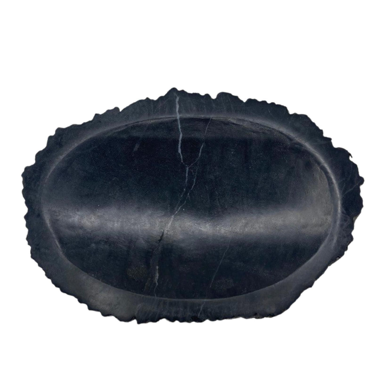 Zeepschaaltje van Zwart Versteend Hout