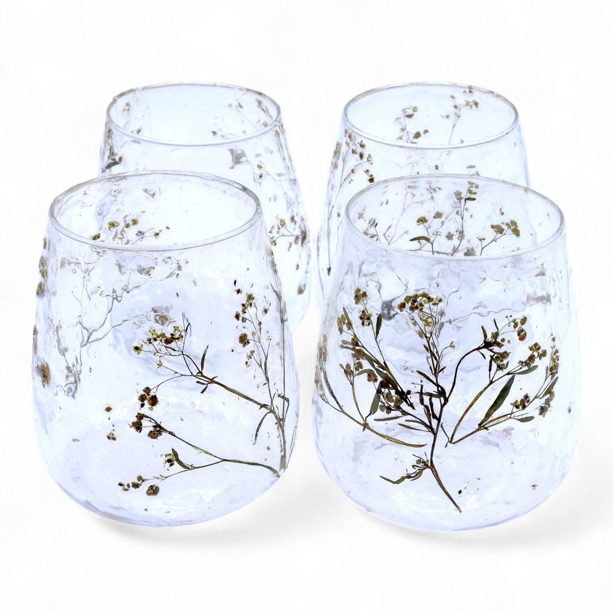 Botanische Glazen Kaarsenhouder & Vaas Margarita – 12 × 11 cm