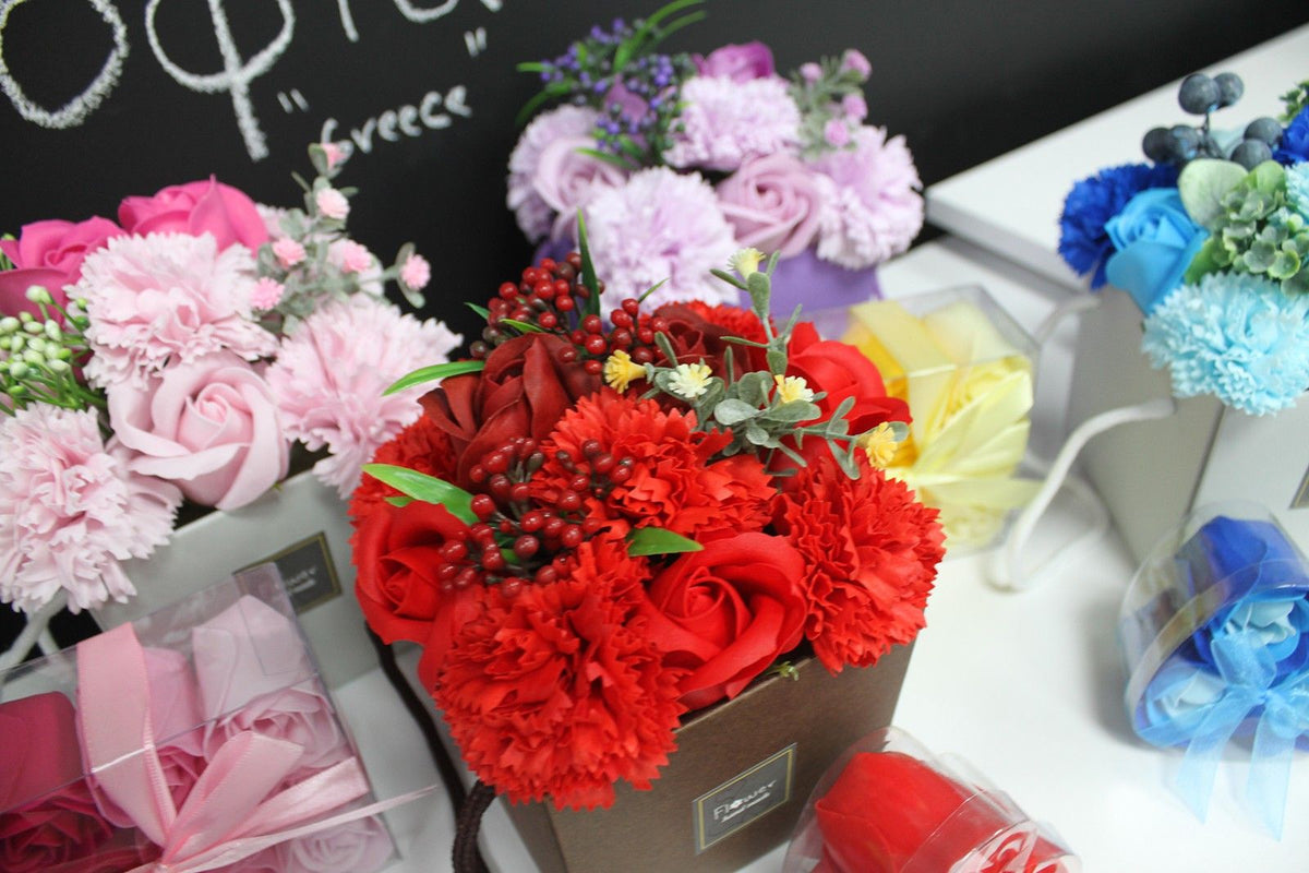 Zeepbloemen Boeket – Paarse Bloementuin