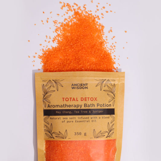 Aromatherapie Badzout Total Detox – May Chang, Tea Tree & Jeneverbes 350 g