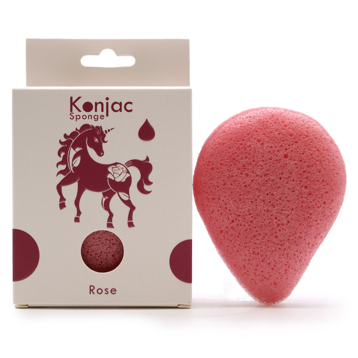 Konjac Gezichtsspons met Roos – Anti-Aging