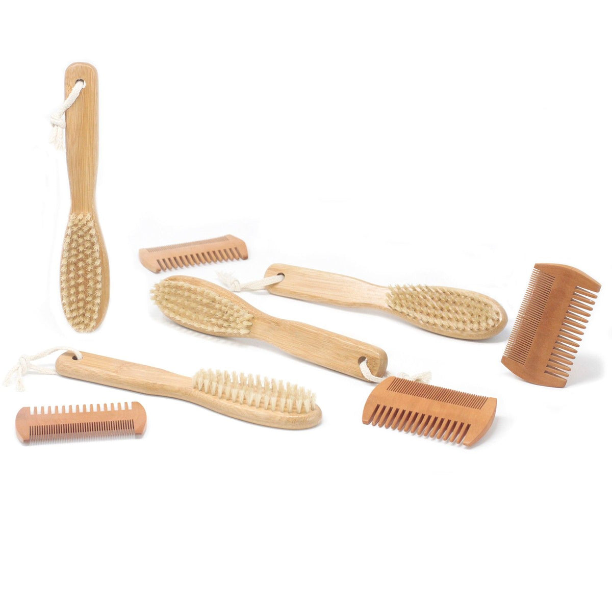 Dubbelzijdige Houten Baardkam – Perenhout